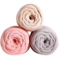 Nvzi b 500g Velvet Chunky Yarn Bulky Giant Arm Knitting Yarn, Super