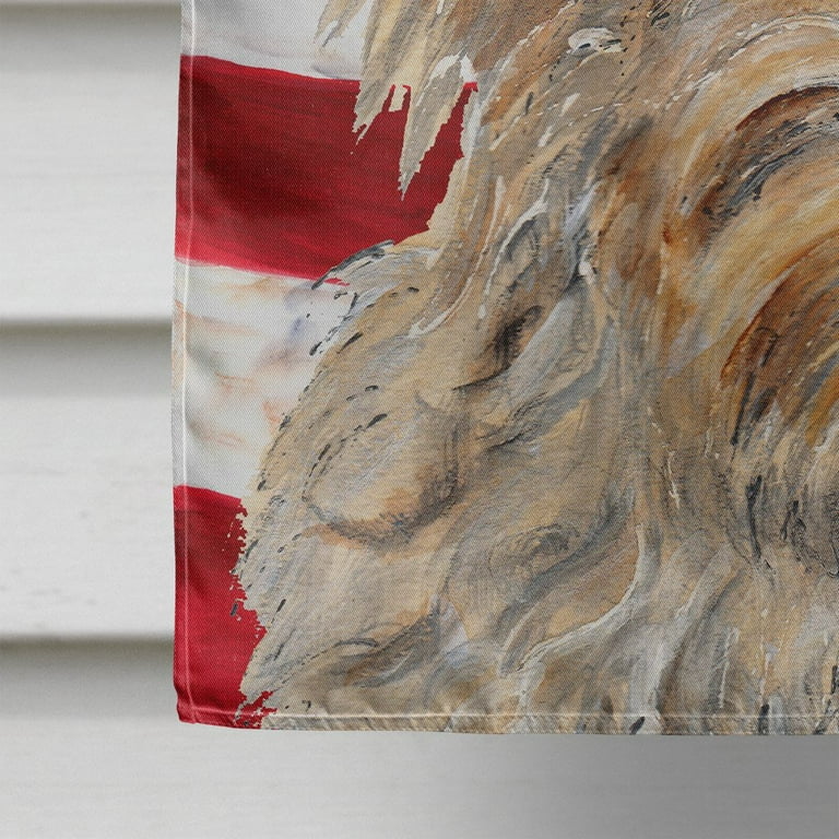 Caroline Treasures Golden Doodle 2 con bandiera americana usa