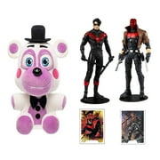 Five Nights at Freddy's Pizza Simulator - Helpy Collectible Figure + Toys DC Multiverse Red Hood and Nightwing 7" Action Figure Multipack, Pack of 2