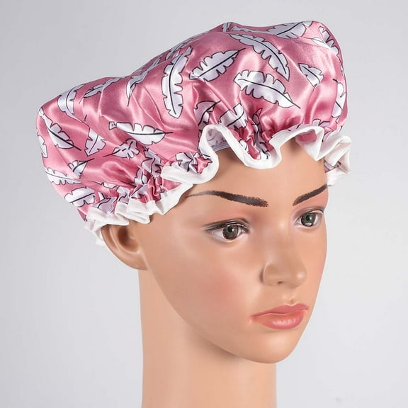 LOLIPPYY Set of 2 Women's Shampoo Caps with Insulation Performance, Assorted Colors for Shower Use