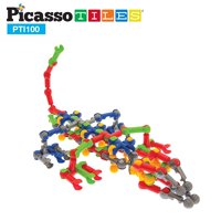 100-Piece PicassoTiles Interlocking 3D Building Block Set
