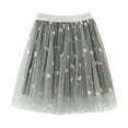 thumbnail image 3 of MIASHUI Girls Ballet Skirt with Heart Sequin Embroidery for Dance Party and Performance Grey,3-4 Years, 3 of 6