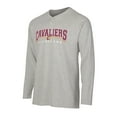 thumbnail image 2 of Men's Concepts Sport  Gray Cleveland Cavaliers Hawthorn Thermal Knit Long Sleeve Henley T-Shirt, 2 of 3