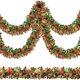 thumbnail image 2 of Guirnalda navideña de ratán con detalles metálicos | Corona colgante brillante para árbol, barandilla de escalera o pasamanos, 2 of 6