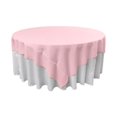 thumbnail image 1 of LA Linen TCpop90x90-PinkLgtP37 Polyester Poplin Square Tablecloth, Light Pink - 90 x 90 in., 1 of 1