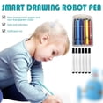 thumbnail image 5 of 6PCS Drawing Robot Pen,Smart Drawing Robot Replacement Markers Set,12 Colors 6 Pens, Drawi Refill and Robots Refill robot pens artists markers Kindergarten Pen Drawing pens smart robot drawing, 5 of 7