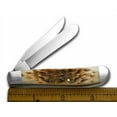 thumbnail image 3 of Case XX Knives Peach Seed Jigged Amber Bone Mini Trapper Stainless Pocket Knife 71170, 3 of 3