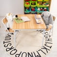 thumbnail image 5 of Humble Crew Kids 3-Piece Lightweight Activity Table and Chair Set, Natural Wood and White, 5 of 6