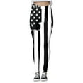 thumbnail image 1 of Gibobby Leggings Termicos Día la inparapenparancia para mujer Imprimir Pantalones yoga cintura media Leggings Medias Compresión Yoga Running Fitness American 4th Of July Print Leggings（Negro， S), 1 of 5