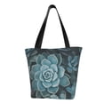 thumbnail image 1 of Fotbe Blue Color Cactus Bolsa de Playa con Estampado, Bolsa de Hombro, Bolsa de Mano Espaciosa, Bolsa de Viaje Ligera, Bolsa de Compras Versátil, 1 of 6