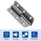 thumbnail image 4 of Uxcell 6Pcs Bisagra Desmontable, 2" Bisagras Desmontables de Levantamiento Mano Izquierda, Negra, 4 of 5