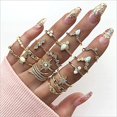 thumbnail image 3 of RINHOO FRIENDSHIP 10PCS Bohemian Retro Vintage Crystal Joint Knuckle Ring Sets Finger Rings, 3 of 7