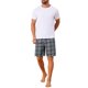 thumbnail image 2 of Pantalones cortos de pijama de cuadros casuales de verano para hombres con cintura elástica Inspire Chic 34 gris, 2 of 6