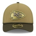 thumbnail image 2 of Youth New Era  Green/Dark Green Kansas City Chiefs 2025 Salute to Service 9FORTY A-Frame Adjustable Hat, 2 of 5