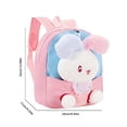 thumbnail image 3 of CUZIBR Cute 3D Plush Rabbit Toddler Backpack Lightweight Kids Backpack Adjustable Breathable Shoulder Straps Small Storage Daypack For Toddler Travel Daily School Bag, 3 of 9