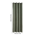 thumbnail image 3 of Taotanxi 95% Blackout Boho Curtains 102 Inches Long for Bedroom Green Scroll Floral Patterned Curtains, Darkening Thermal Insulated Window Drapes, 3 of 6