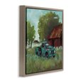 thumbnail image 3 of Stupell Industries Expressionist Blue Truck Brown Framed Floater Canvas Wall Art design by Wani Pasion, 25 x 25, 3 of 9