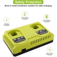 thumbnail image 4 of P117 Dual Chemistry 18V Charger para Batería Ryobi One Plus P190 P102 P103 P107 P108 PBP2005 PBP005 PBP006, 4 of 7