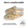 thumbnail image 6 of KLL Groovy Hippie Flower Mushrooms Pattern Adult Unisex Cozy Slippers,Fuzzy Slip-on Slippers TPR Sole Slippers Comfort Plush Home Footwear for Indoor & Outdoor-35/36, 6 of 7