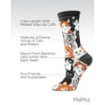 thumbnail image 3 of MeMoi Multi Cat Club Bamboo Blend Crew Socks - Womens - Female, 9-11, Black, 3 of 7