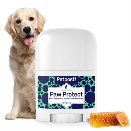 Petpost Paw Protection Wax for Dogs - Organic Sunflower Oil & Beeswax Balm - Protects Paws from Hot Pavement, Ice, Salt & Snow - Natural Alternative to Booties
