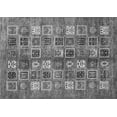 thumbnail image 1 of Ahgly Company Indoor Rectangle Abstract Gray Modern Area Rugs, 2' x 4', 1 of 4