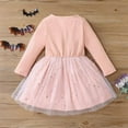 thumbnail image 4 of Fesfesfes Halloween Dress for Girls Size 18 Months-5 Years Cute Playful Draped Princess Dress Casual Stretchy Waist Dress Comfortable Patchwork Color Clothes, 4 of 7
