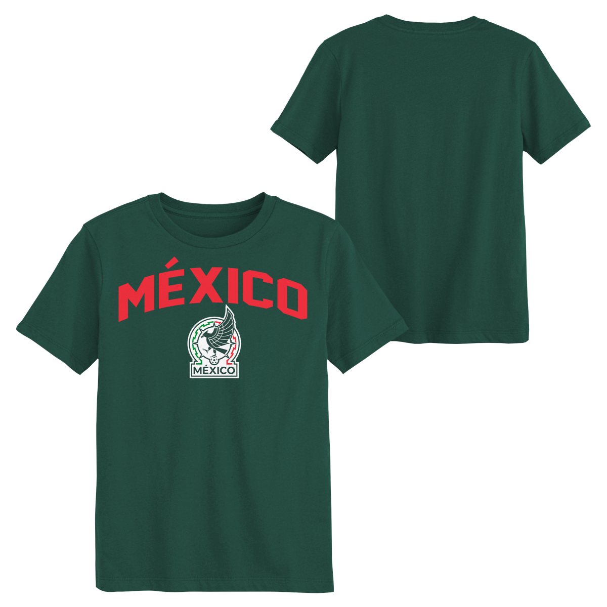 Mexico National Team Men's Green Arch-Over Logo Soccer Tee