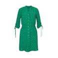 thumbnail image 2 of Vestido corto André Badi verde 26 con escote en V y mangas 3/4, 2 of 5