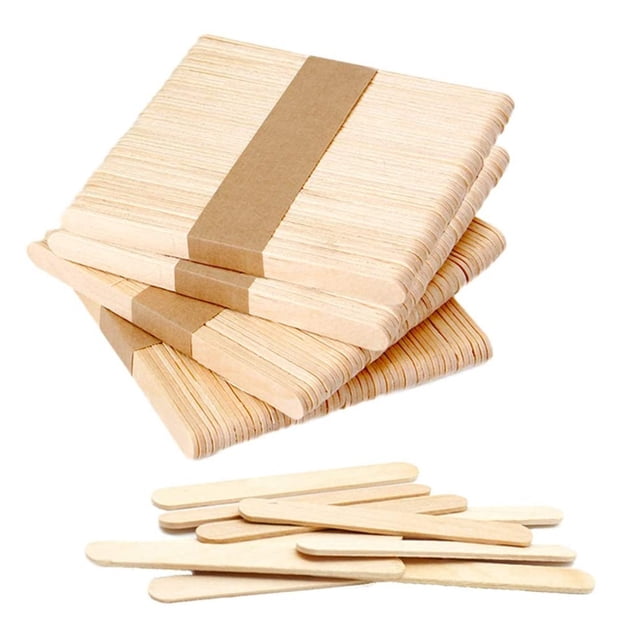 150 Uds palito de piruleta, palito de piruleta artesanal, palito de paleta de madera, palito de artesanía grueso, palito de helado oso de fresa Electrónica