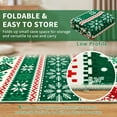 thumbnail image 4 of HOMERRY Xmas Rug Christmas Home Decor Tree Deer Print Area Rug Washable Non-Slip 2' x 6' Modern Rug for Kitchen Enterway Indoor Green Carpet, 4 of 5
