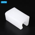 thumbnail image 3 of Uxcell 10mm Rectangle Chair Leg Cover, 48Pcs Plastic Non-Slip Furniture Feet Protectors Tips Covers White, 3 of 6