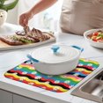thumbnail image 2 of Pioneer Flower Floral Print Pattern Kitchen Dish Drying Mat 1 Pack, Ultra Absorbent Microfiber Drainer Mat, 16"x18", 2 of 6