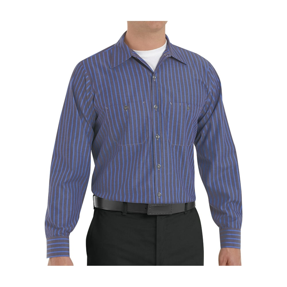 Red Kap - Red Kap® Men’s Long-Sleeve Work Shirt - Walmart.com - Walmart.com