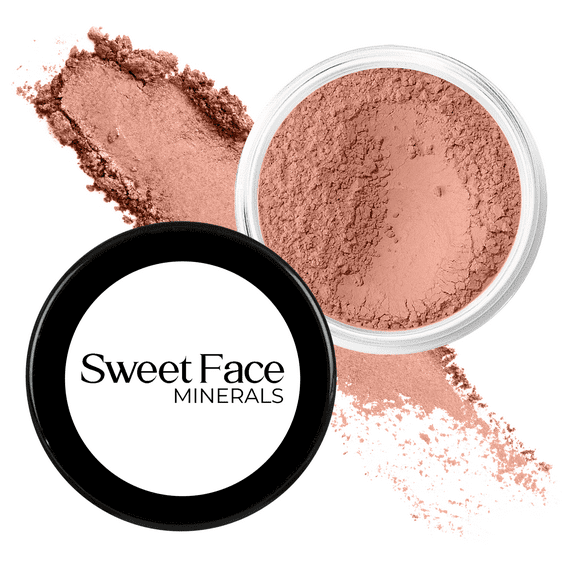 SweetFace Minerals( 20 gms) Passion Shade Blush - Dark Pink, Waterproof, Cool Tone Blush for Cheeks