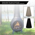 thumbnail image 3 of Chiminea Covers Waterproof Dust Prevention 210D Oxford Cloth Fire Pit Cover For Gardens Balconies, 3 of 8