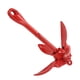 thumbnail image 2 of Ancla Plegable, Rezón Marino Anticorrosión De Acero Al Carbono A Prueba De Herrumbre Para Bote Inflable Para Embarcaciones Para Botes ANGGREK Rojo, 2 of 8