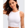 thumbnail image 5 of CRZ YOGA Womens Butterluxe Double Lined Cropped Tops Racerback Tanks Sleeveless Casual Workout Crop Shirts, 5 of 6