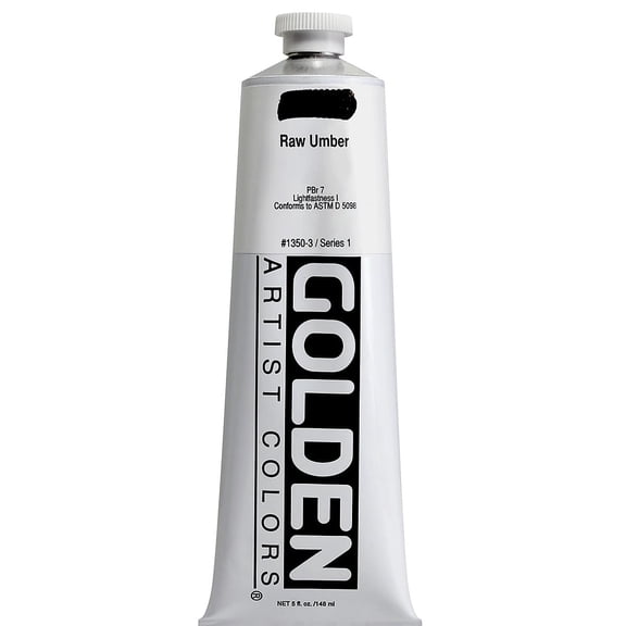 Golden Heavy Body Artist Acrylics - Raw Umber, 5 oz Tube