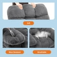 thumbnail image 4 of Manual Recliner Chair for Living Room, Ergonomic Fabric Accent Chair with Side Pockets, Breathable Upholstered Lazy Recliner Single Sofa with Steel Frame, Gray, 4 of 7