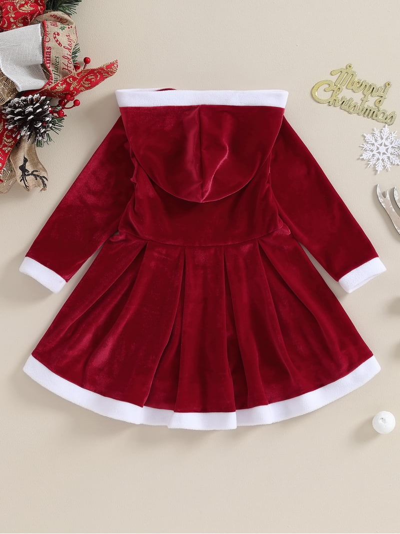 Wassery Little Girls Christmas Dress Clothes 6M 1T 2T 3T 4T Kids Girls Long Sleeve Round Neck Plaid Hooded Party Dress Christmas Holiday-themed ... Wassery Little Girls Christmas Dress Clothes 6M 1T 2T 3T 4T Kids Girls Long Sleeve Round Neck Plaid Hooded Party Dress Christmas Holiday-themed ...