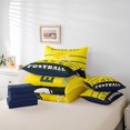 thumbnail image 4 of Erosebridal Football Bedding 7PCS King Comforter Sets Football Bedding Sets Sports Comforter Set,1Comforter, 1Flat Sheet, 1Fitted Sheet, 2Pillowcases,2 Throw Pillow Covers(Green Bay), 4 of 5