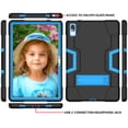 thumbnail image 2 of Mignova pour Lenovo Tab P11 Pro Étui pour Tablette, Antichoc Résistant aux Chocs Robuste (avec Support) Étui Hybride pour Lenovo Tab P11 Pro 11,5 Pouces (Modèle : TB-J706F/J706L) + Protecteur d'Écran (Noir/bleu, Lot de 2), 2 of 6