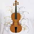 thumbnail image 3 of CafePress - Violin Swirls (For Dark Colours) Fitted T Shirt - Fitted T-Shirt, Vintage Fit Soft Cotton Tee, 3 of 4
