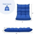 thumbnail image 2 of Resenkos Floor Chair, Sofa Chair, Floor Seat,14-Position Adjustable Folding Lazy Gaming Sofa-Blue, 2 of 8