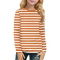 thumbnail image 2 of Girls Long Sleeve Shirts Soft Kids Crewneck T-Shirts 2026 Cute Toddlers Tops Basic Tees, 2 of 6