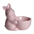 thumbnail image 2 of karymi Elegant Ceramic Rabbit Egg Cup Holder Cute White Bunny Candy Dish, Easter Serveware Easter Bunny Decorative Bowls for Candy 3.54in Gifts for Men Room Decor, 2 of 6