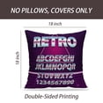thumbnail image 2 of LALILO Throw Pillow Covers Retro Future Retro Neon Future Cushion Cover 18" x 18", 2 Pack, 2 of 6