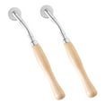 thumbnail image 1 of CUITING 2 Pcs Round Delimit Scribe Wheel Sewing Tool Machine Handicraft Supplies Serrated Tracing Wheel Cross-stitch Tool, 1 of 5