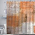 thumbnail image 2 of Orange Abstract Shower Curtain Orange and Grey Abstract Art Painting Shower Curtain Bathroom Bathtub Curtain 72x72 Inch with 12 plastic hooks, 2 of 5